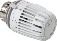 Tête thermostatique de radiateur blanche à filetage M30 x 1,5