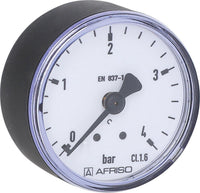 Manomètre AFRISO pour réducteur de pression, Ø 50 mm, DN 8 (1/4"), 0-4 bar