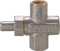 Robinet à bouton-poussoir pour manomètre, DN 8 (1/4"), MOP 5