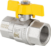 Robinet à boisseau sphérique gaz, fileté femelle × femelle