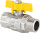 Robinet à boisseau sphérique gaz, fileté mâle × femelle