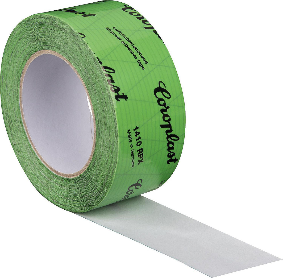 Ruban adhésif pour pare-vapeur Coroplast 1410 RPX vert renforcé treillis 60 mm × 25 m