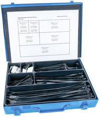 Coffret d'assortiment d'attaches-câbles et embases adhésives, 400 pièces