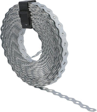 Ruban perforé ondulé galvanisé, rouleau 10 m