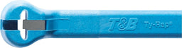 Attache-câble à ergot acier ABB Ty-Rap détectable, 340 x 7,0 mm, bleu clair