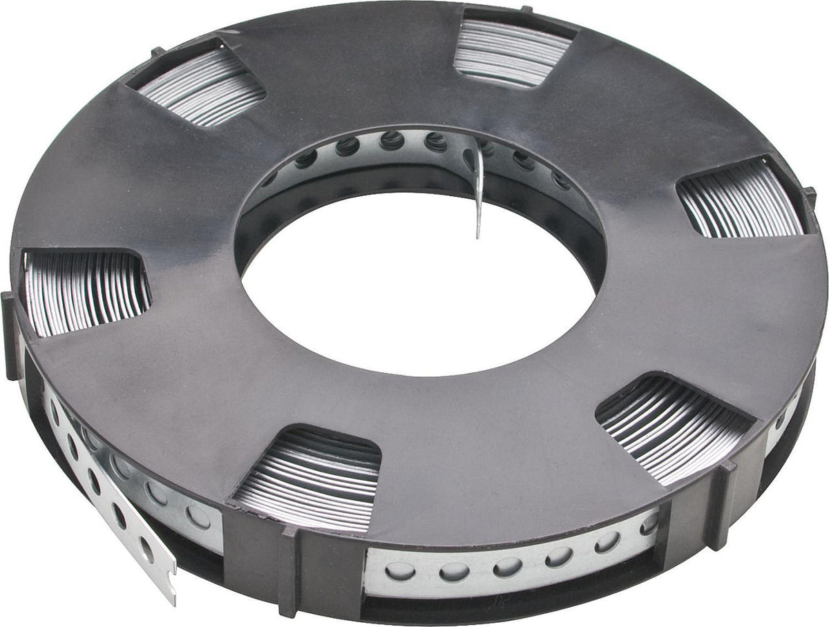 Ruban perforé galvanisé en cassette, 10 m