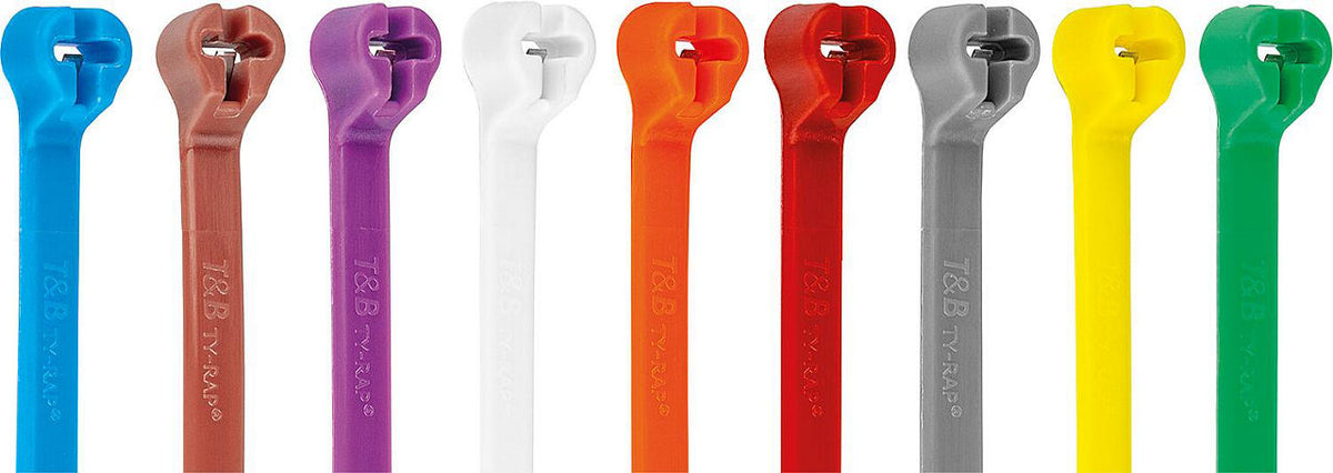 Attache-câble à ergot acier ABB Ty-Rap TY23M, 92 x 2,4 mm