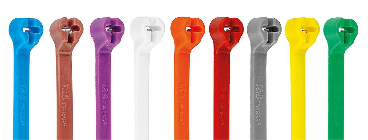 Attache-câble à ergot acier ABB Ty-Rap TY25M, 186 x 4,8 mm