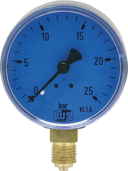 Manomètre d'huile AFRISO, Ø 63 mm, radial, DN 8 (1/4"), 0-25 bar