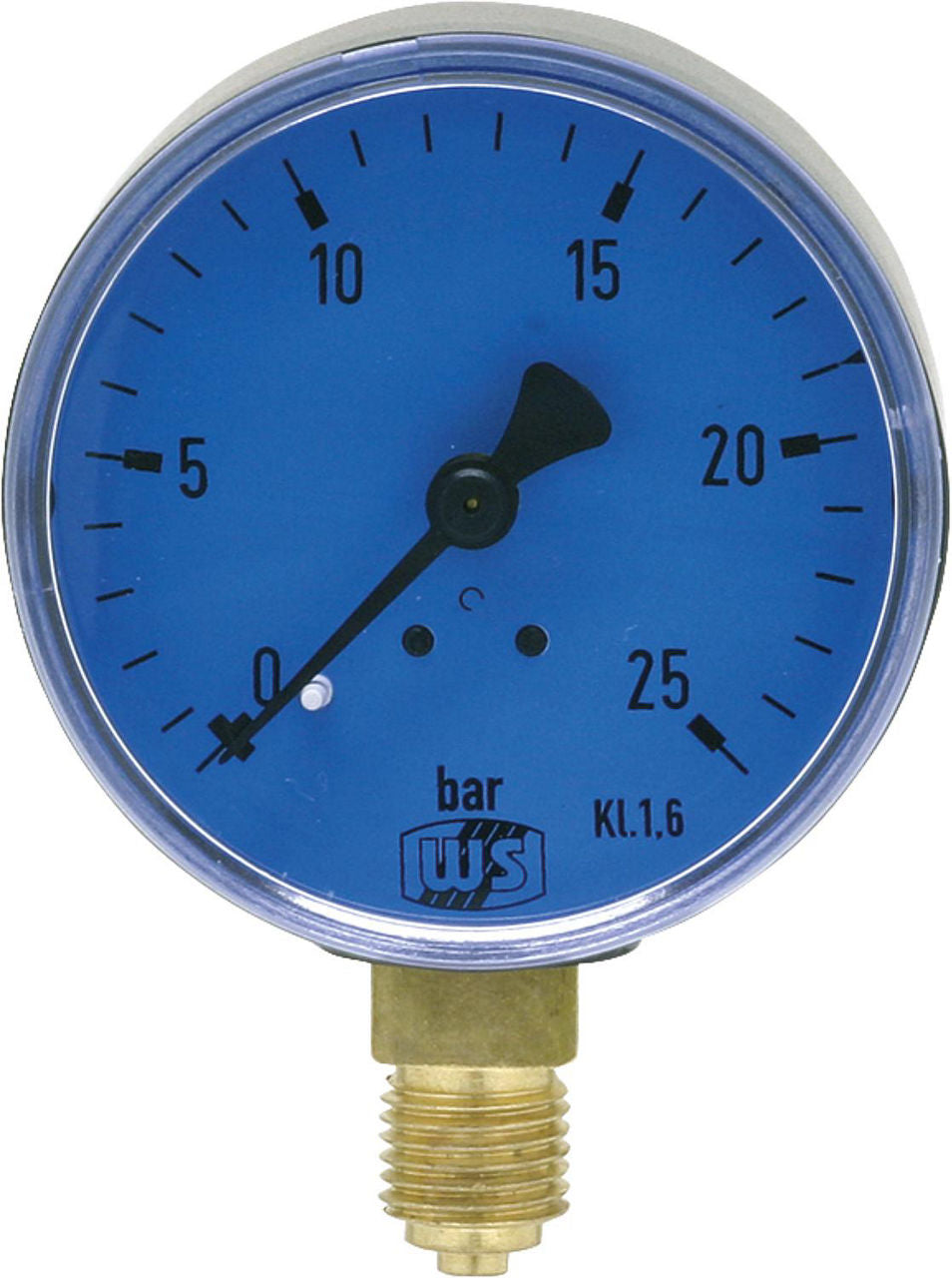 Manomètre d'huile AFRISO, Ø 63 mm, radial, DN 8 (1/4"), 0-25 bar