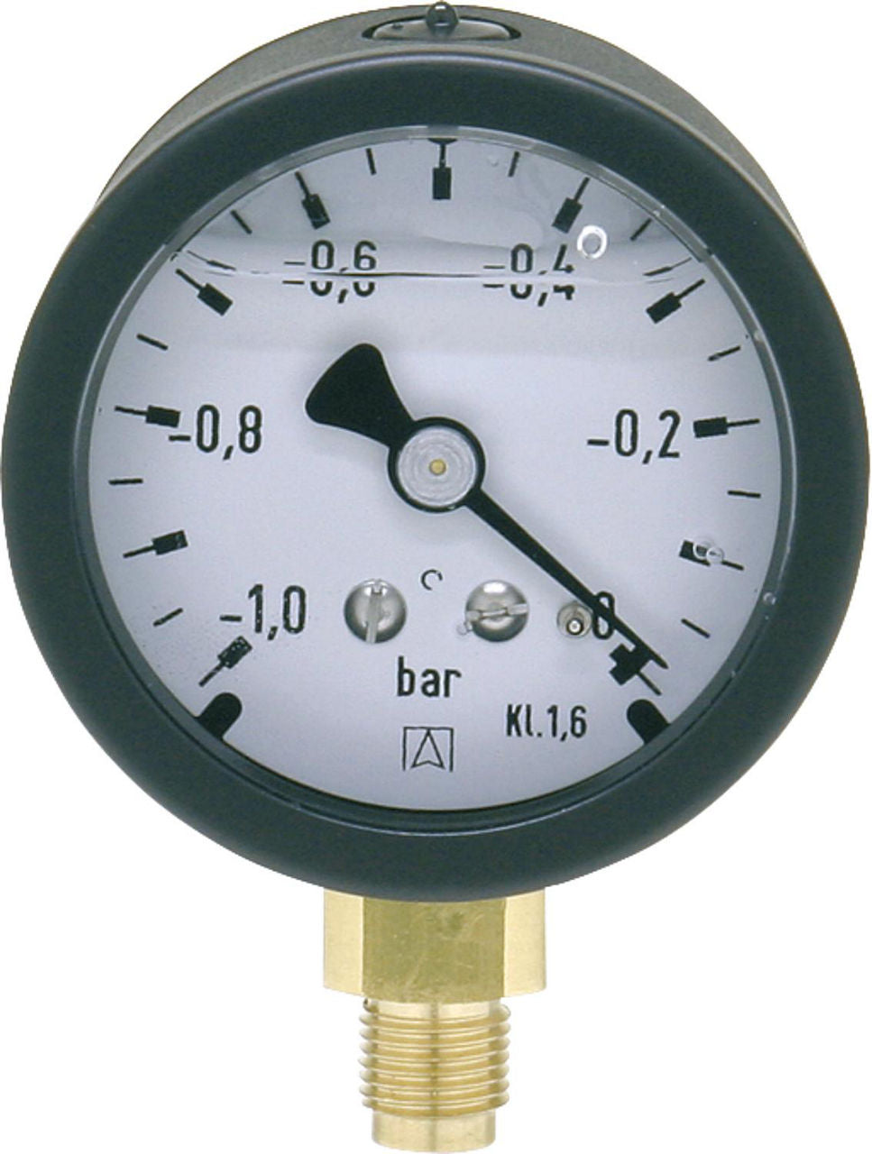 Vacuomètre AFRISO, Ø 50 mm, radial, DN 6 (1/8"), -1 à 0 bar