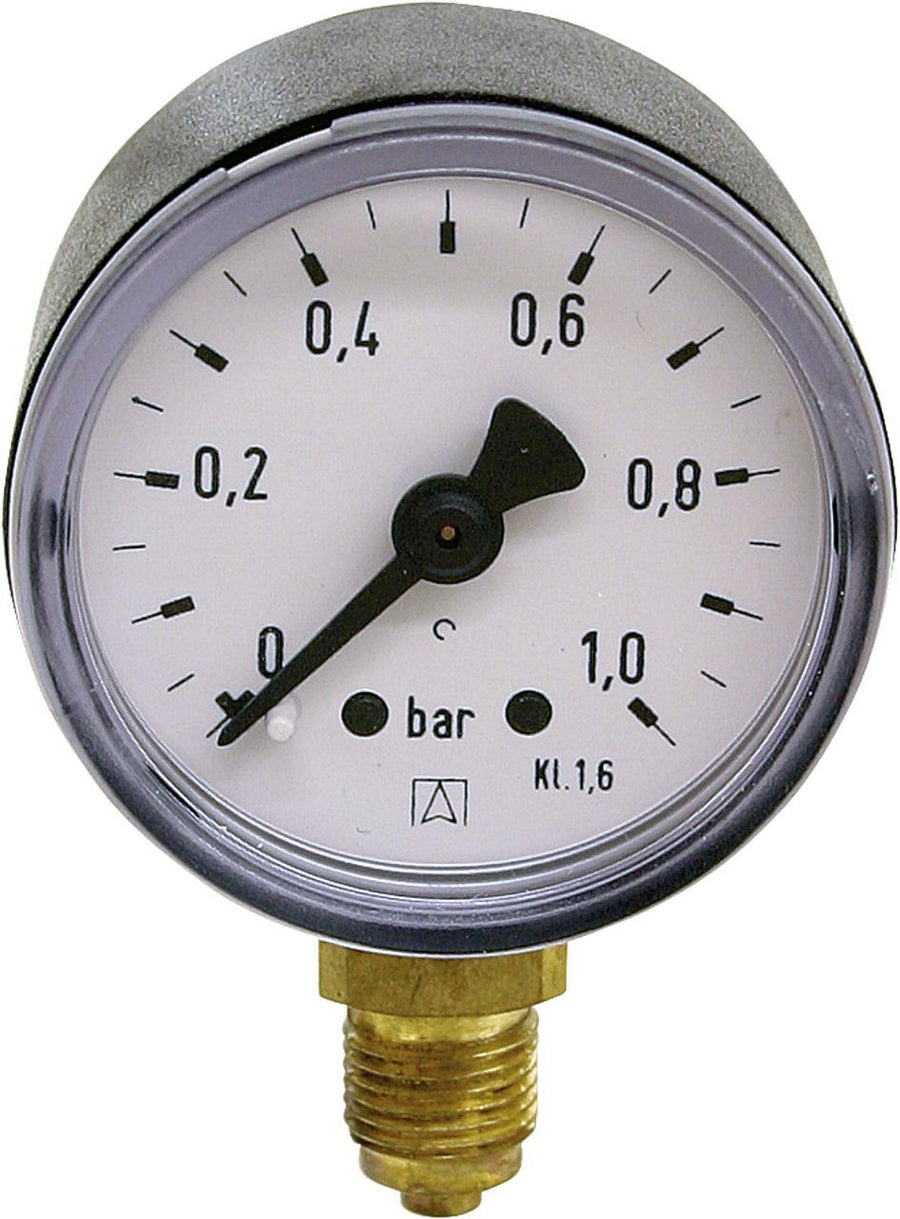 Manomètre à tube de Bourdon AFRISO, boîtier ABS, Ø 40 mm, radial, DN 6 (1/8")