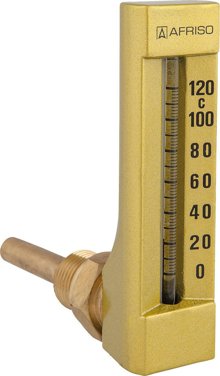 Thermomètre de machine AFRISO VMTh, coudé à 90°, DN 15 (1/2")