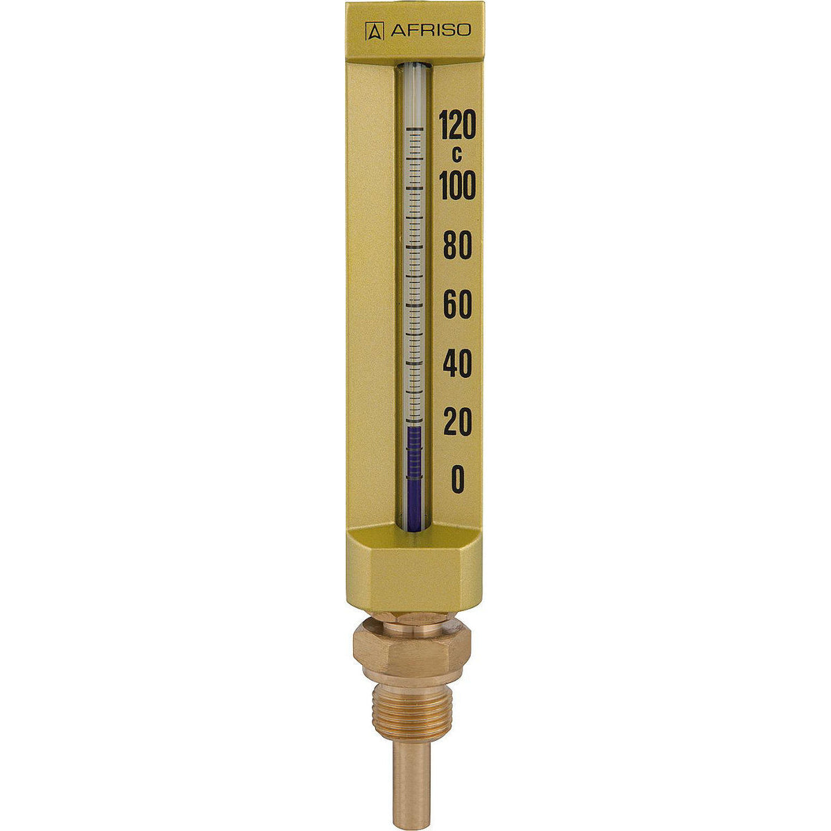 Thermomètre de machine AFRISO VMTh, droit, DN 15 (1/2")
