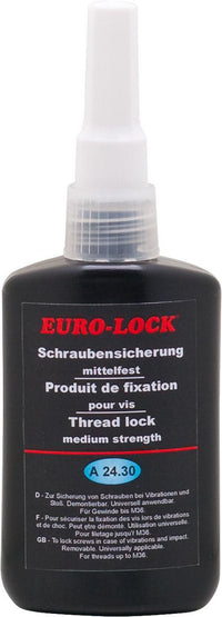 Frein de vis résistance moyenne EURO-LOCK A 24.30, flacon doseur 50 g