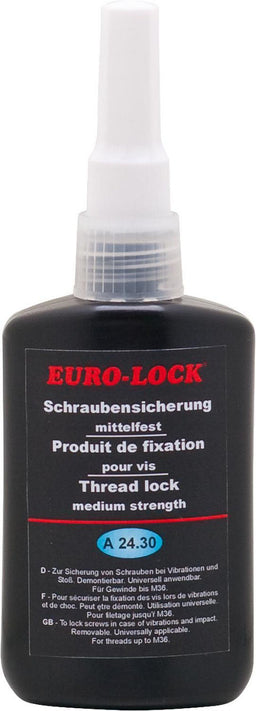 Frein de vis résistance moyenne EURO-LOCK A 24.30, flacon doseur 50 g