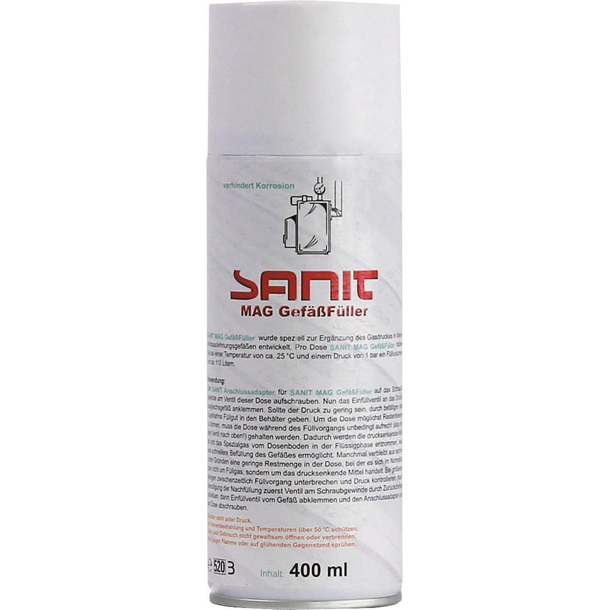 Remplisseur de vase d'expansion SANIT-CHEMIE MAG (R 290), aérosol 400 ml