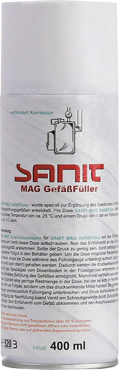Remplisseur de vase d'expansion SANIT-CHEMIE MAG (R 290), aérosol 400 ml
