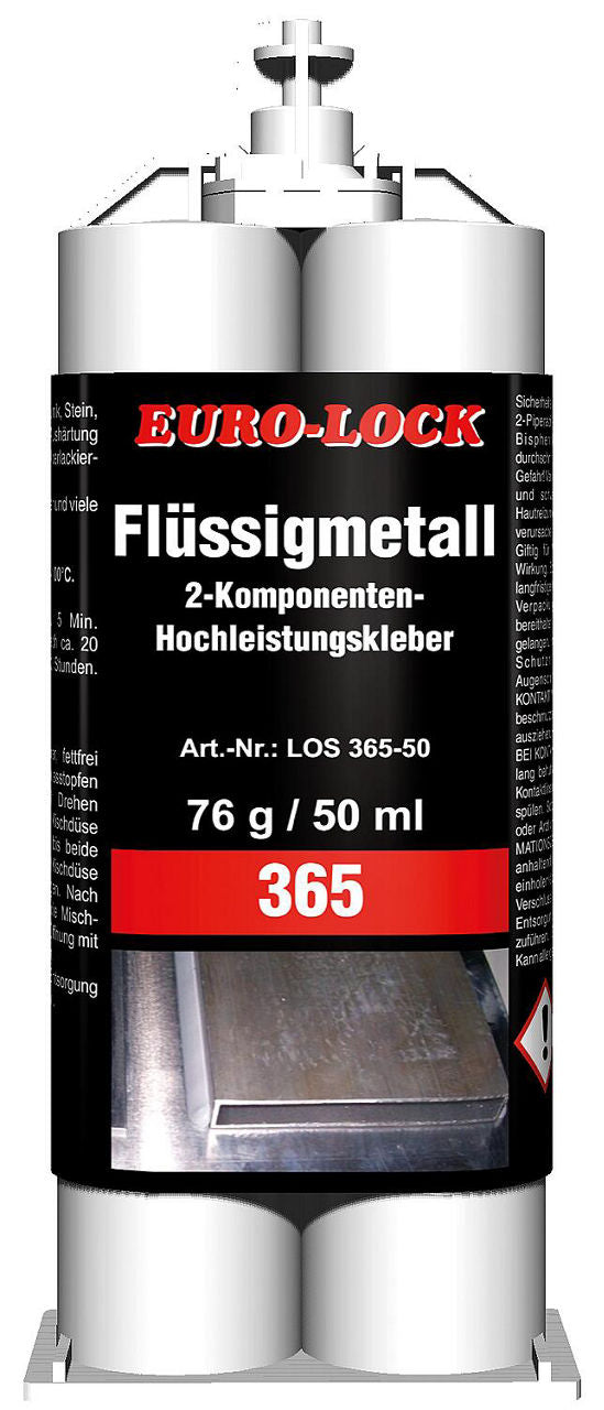 Métal liquide cartouche double EURO-LOCK LOS 365 cartouche 50g