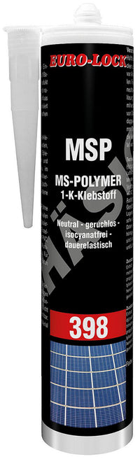 Colle et Isoler MS Polymère EURO-LOCK LOS 398 transparent Cartouche de 290ml