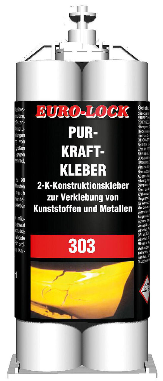 PUR Adhésif Kraft 2K EURO-LOCK LOS 303 Cartouche double 50g
