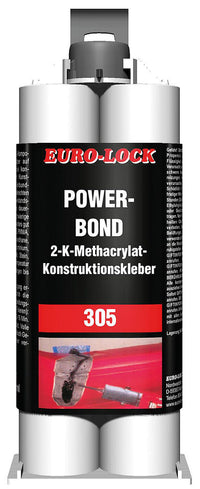 Powerbond 2K Adhésif Kraft EURO-LOCK LOS 305 Cartouche double 50g