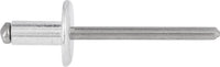 Rivets borgnes aluminium / inox, grande tête
