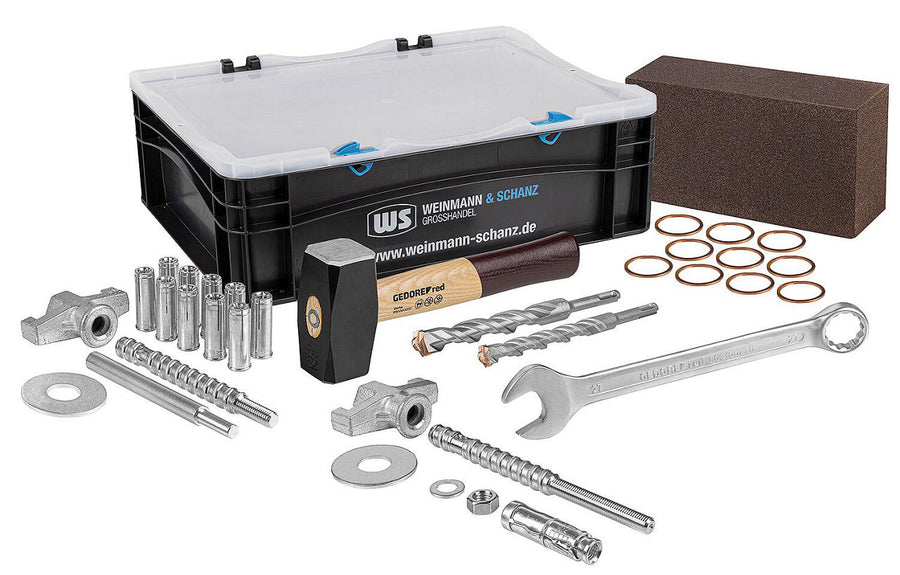 Kit d'accessoires WS pour le montage d'unités de carottage, 36 pièces