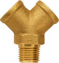 Raccord laiton Y (F/M/F)