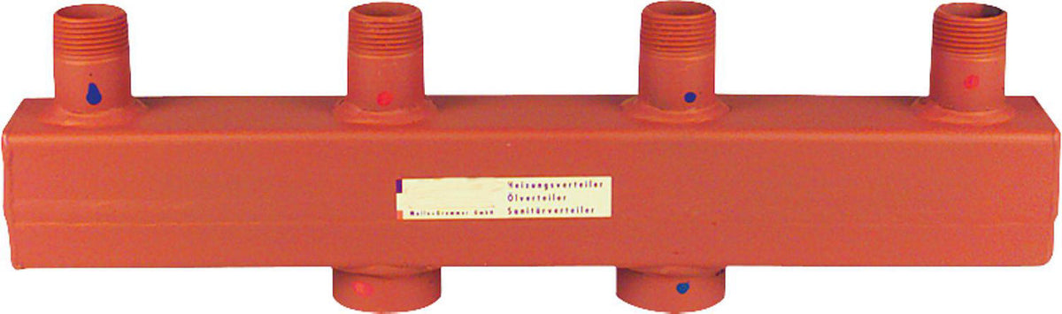 Collecteur-répartiteur de chauffage MAGRA type 60-12,5 DN 25 (1") mâle – 70 kW, 3 m³/h