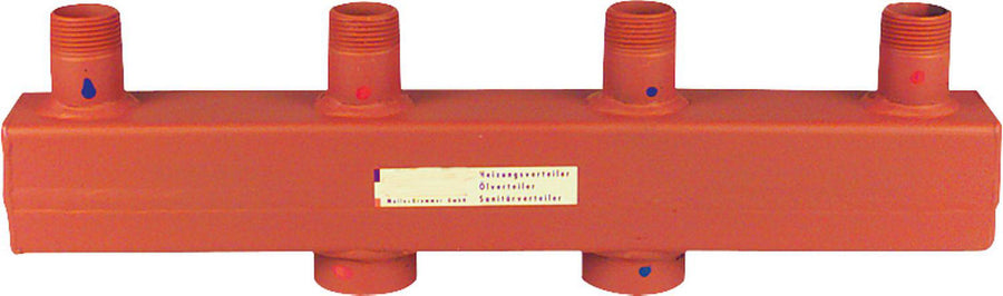 Collecteur-répartiteur de chauffage MAGRA type 60-12,5 DN 25 (1") mâle – 70 kW, 3 m³/h