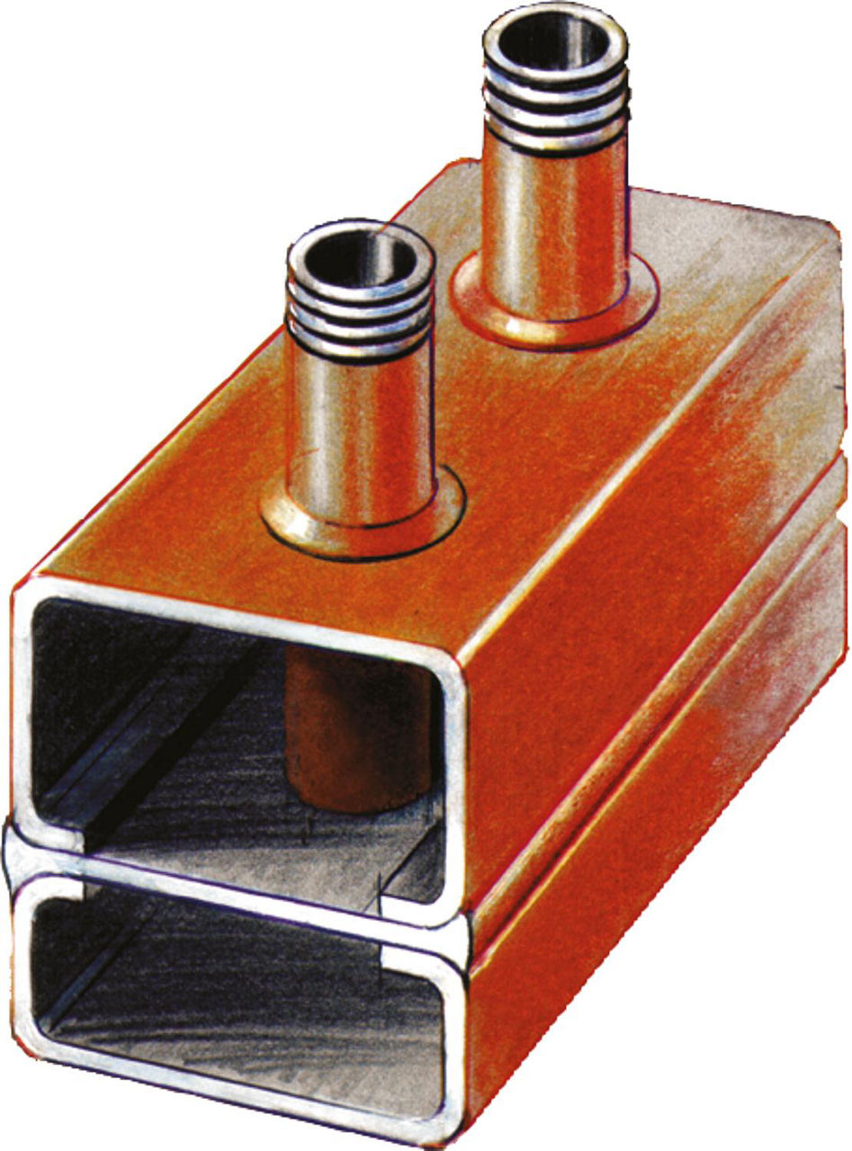 Collecteur-répartiteur de chauffage MAGRA type 60-12,5 DN 25 (1") mâle – 70 kW, 3 m³/h