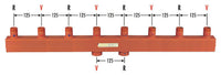 Collecteur-répartiteur de chauffage MAGRA type 60-12,5 DN 25 (1") mâle – 70 kW, 3 m³/h