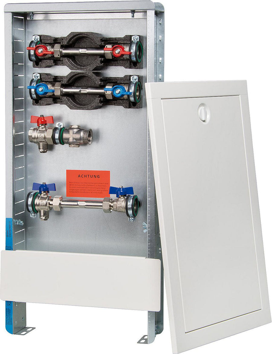 Station de raccordement Strawa AS 12/13 h avec compteur d'énergie Wh 2, armoire 330 x 710 mm