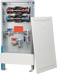 Station de raccordement Strawa AS 12/13 h avec compteur d'énergie Wh 2, armoire 330 x 710 mm