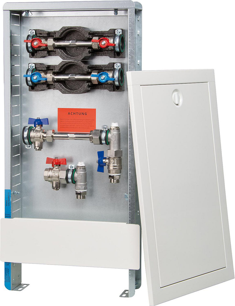 Station de raccordement Strawa AS 12/13 h avec compteur d'énergie Wh 2, armoire 330 x 710 mm
