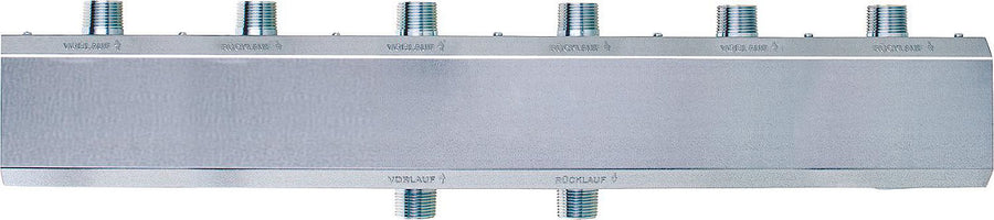 Collecteur-répartiteur de chauffage type HV 50 avec isolation, DN 25 (1") – 50 kW, 2,3 m³/h
