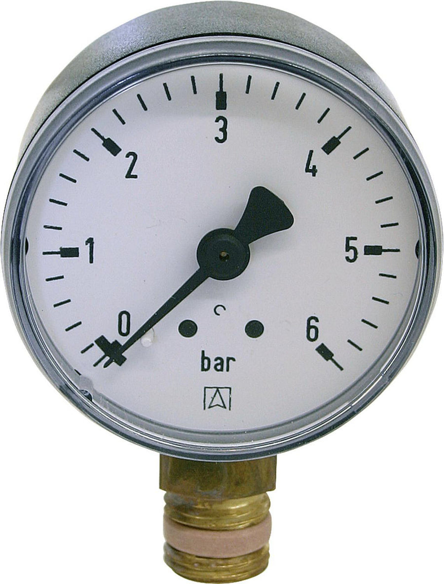 Manomètre radial Ø50 mm pour réducteur de pression (DN8 1/4")