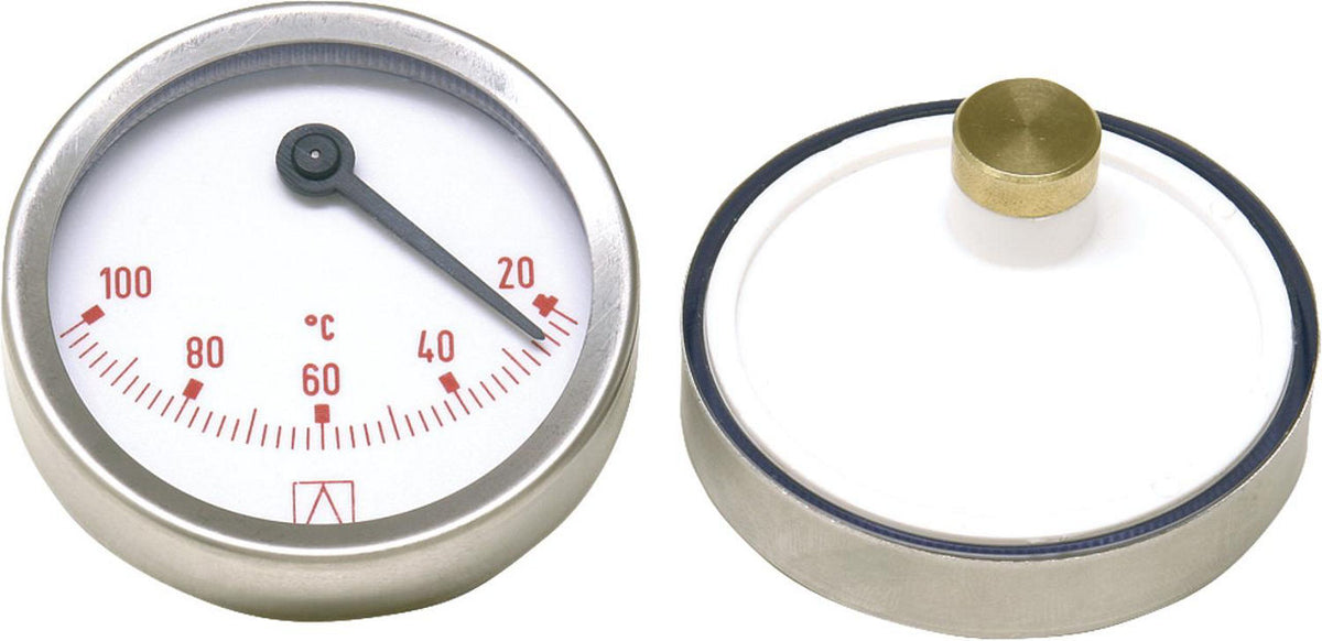 Thermomètre à contact AFRISO, excentrique, Ø 63 mm