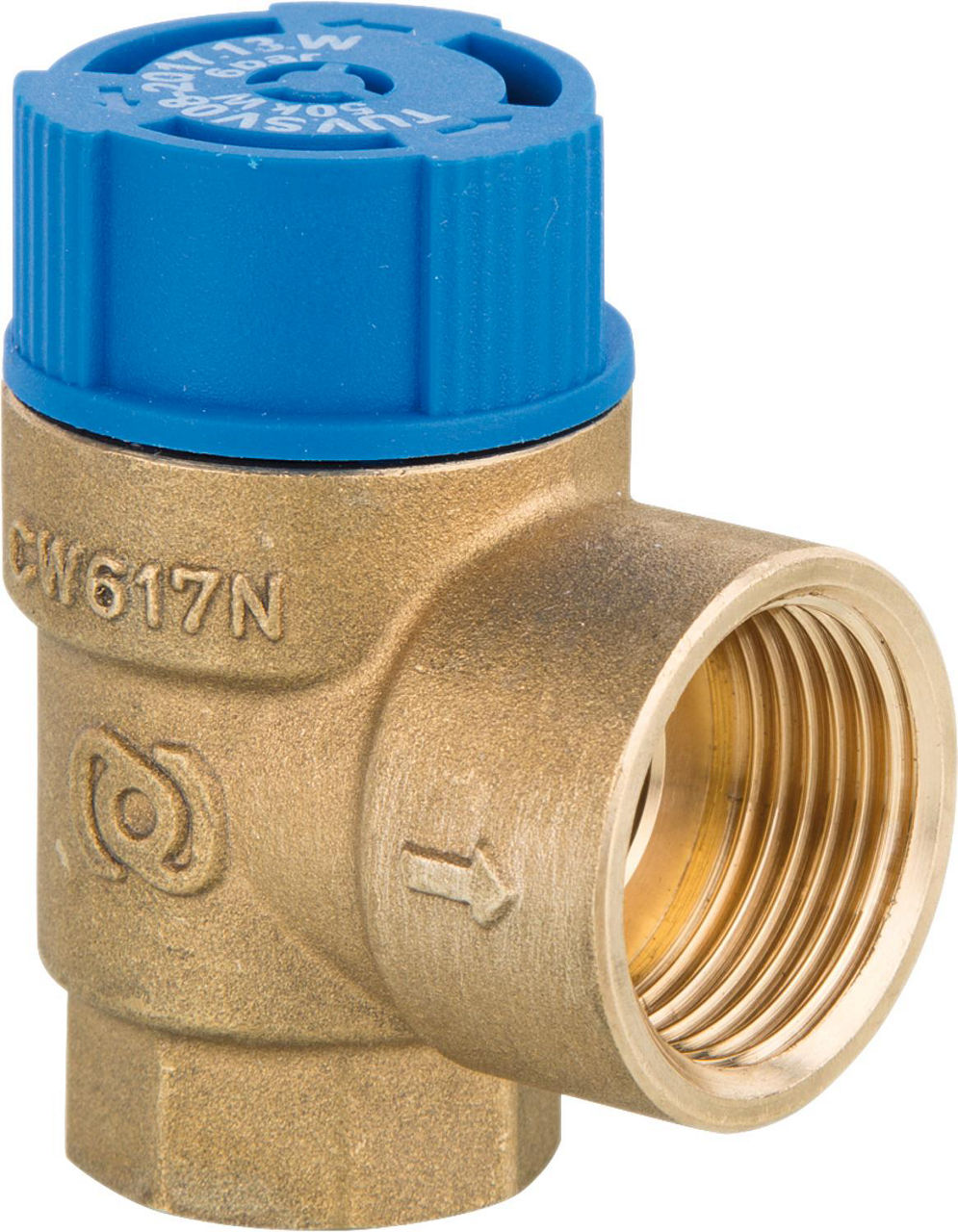 Soupape de sécurité à membrane Evenes pour eau sanitaire, femelle × femelle