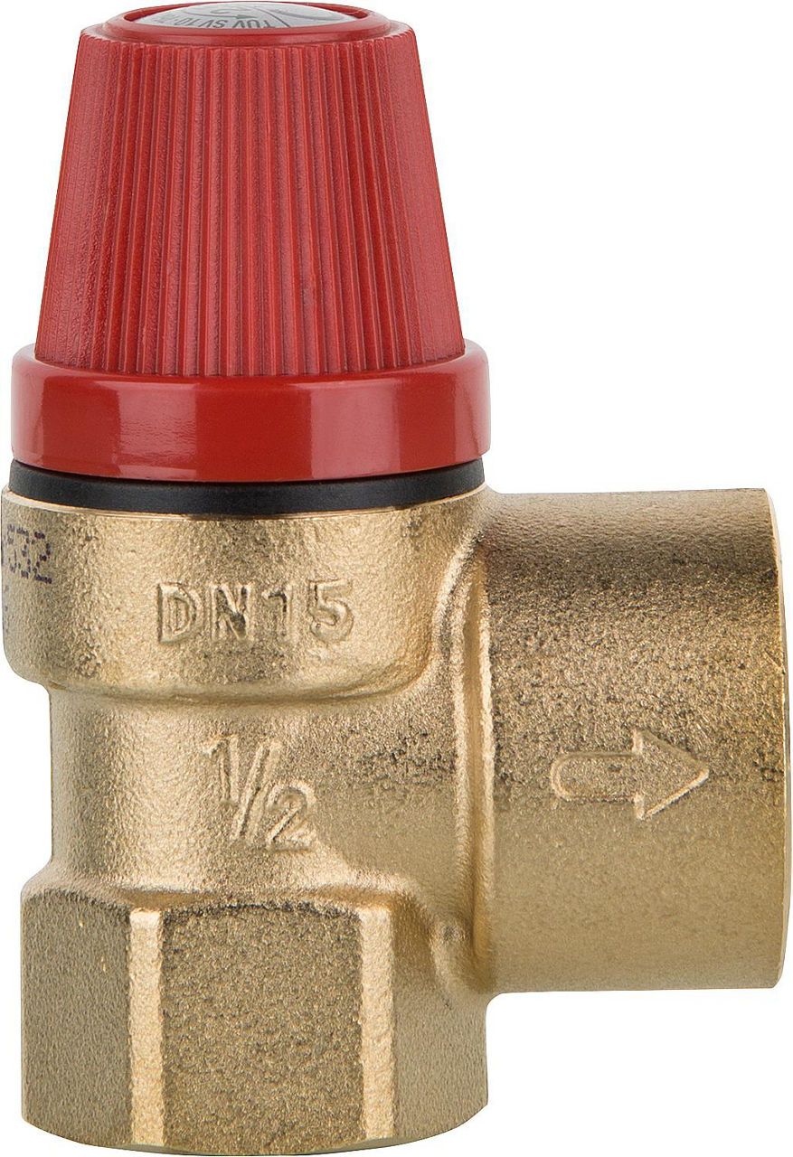 Soupape de sécurité à membrane CALEFFI pour chauffage, femelle × femelle