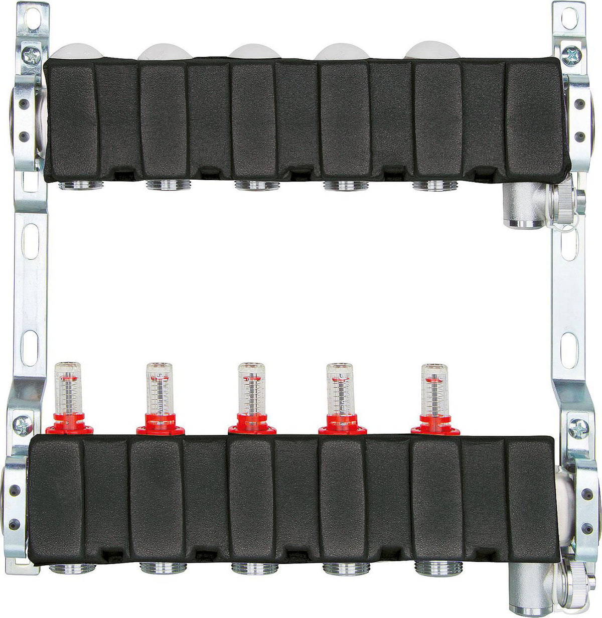 Isolation Waterlo pour collecteur de plancher chauffant en laiton DN 25 (1") jusqu'à 12 circuits