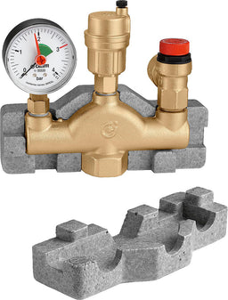 Kit de sécurité chaudière CALEFFI type 302, DN 25 (1") femelle, 3 bar