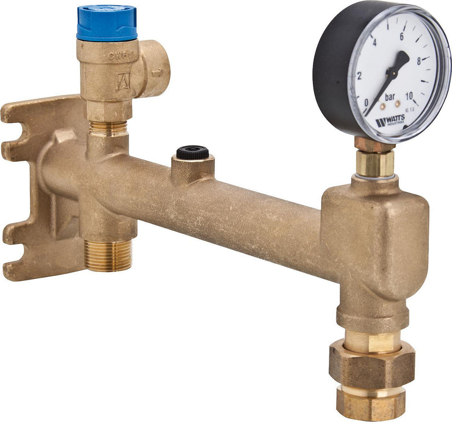 Groupe de raccordement de vase ZILMET® type SV pour sanitaire, 6 bar, sans isolation