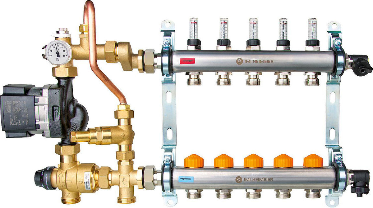 Unité de régulation Waterlo Easyflow Thermo 20-45 °C avec soupape de décharge