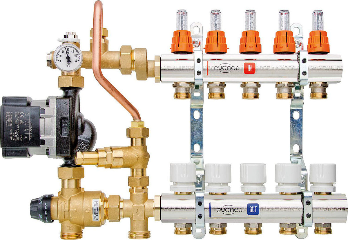 Unité de régulation Waterlo Easyflow Thermo 20-45 °C avec soupape de décharge
