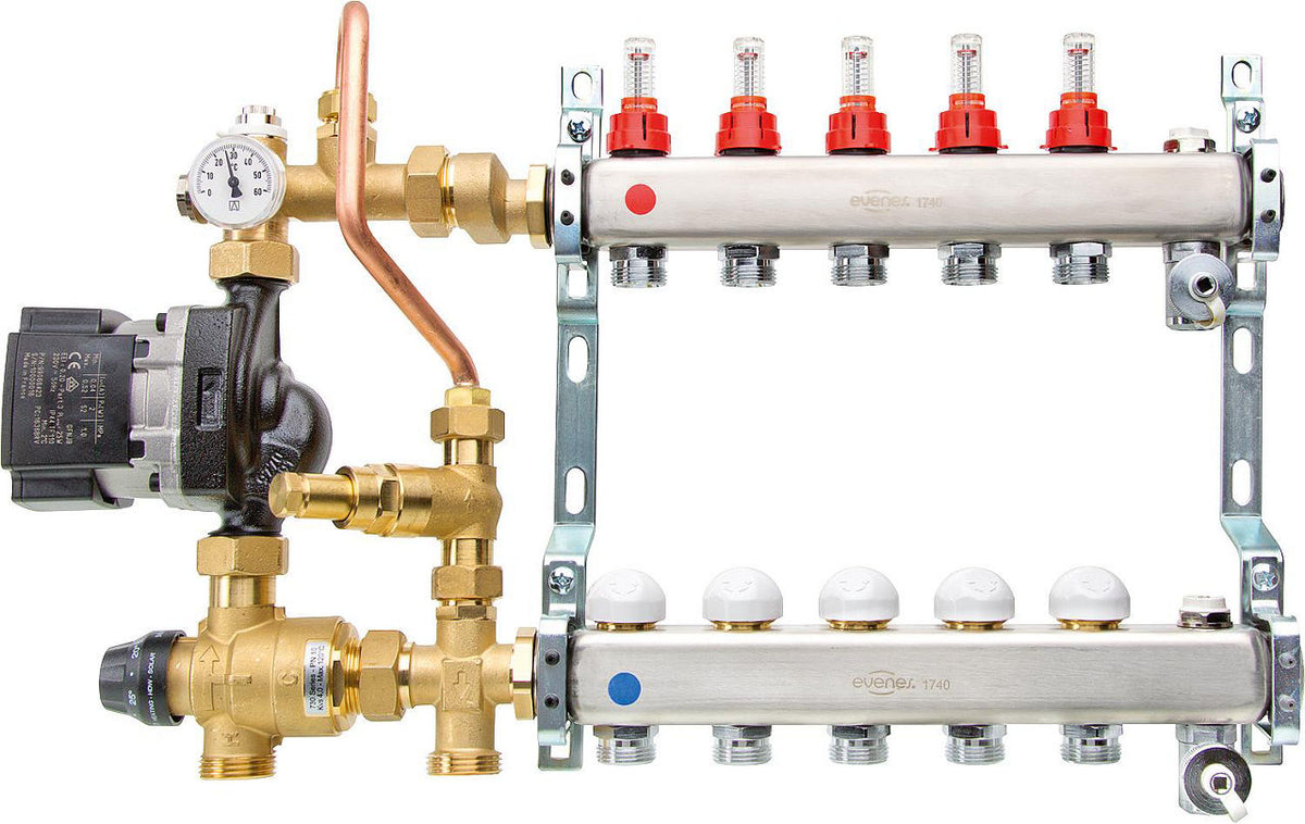Unité de régulation Waterlo Easyflow Thermo 20-45 °C avec soupape de décharge