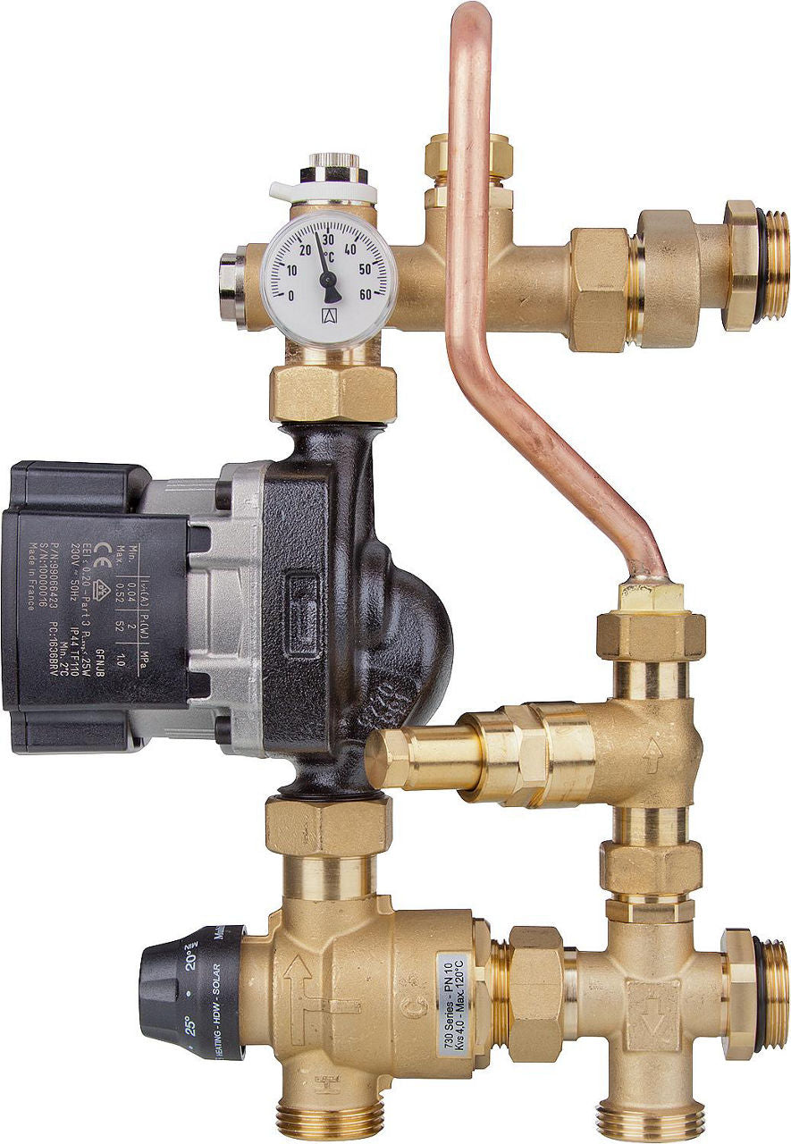 Unité de régulation Waterlo Easyflow Thermo 20-45 °C avec soupape de décharge