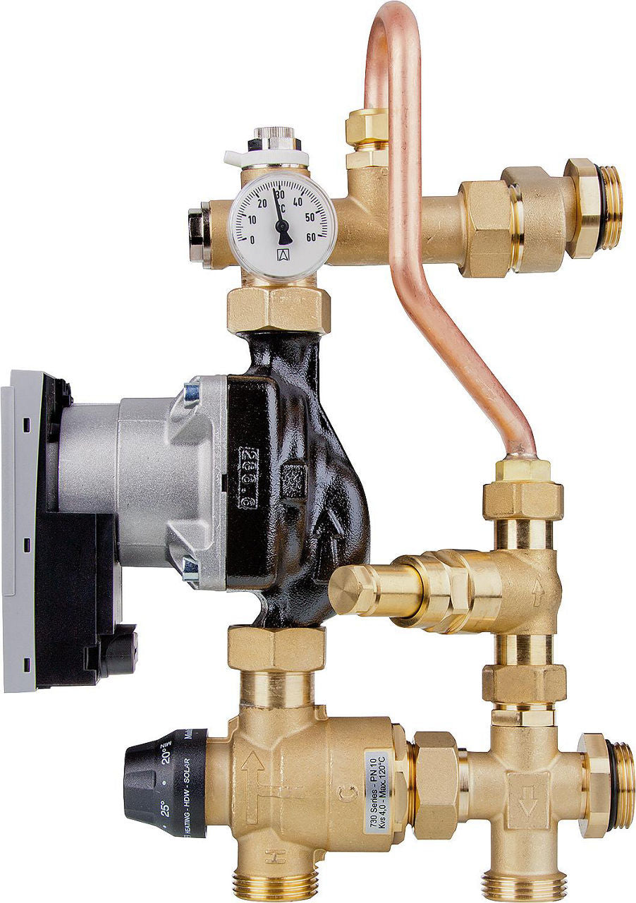 Unité de régulation Waterlo Easyflow Thermo 20-45 °C avec soupape de décharge