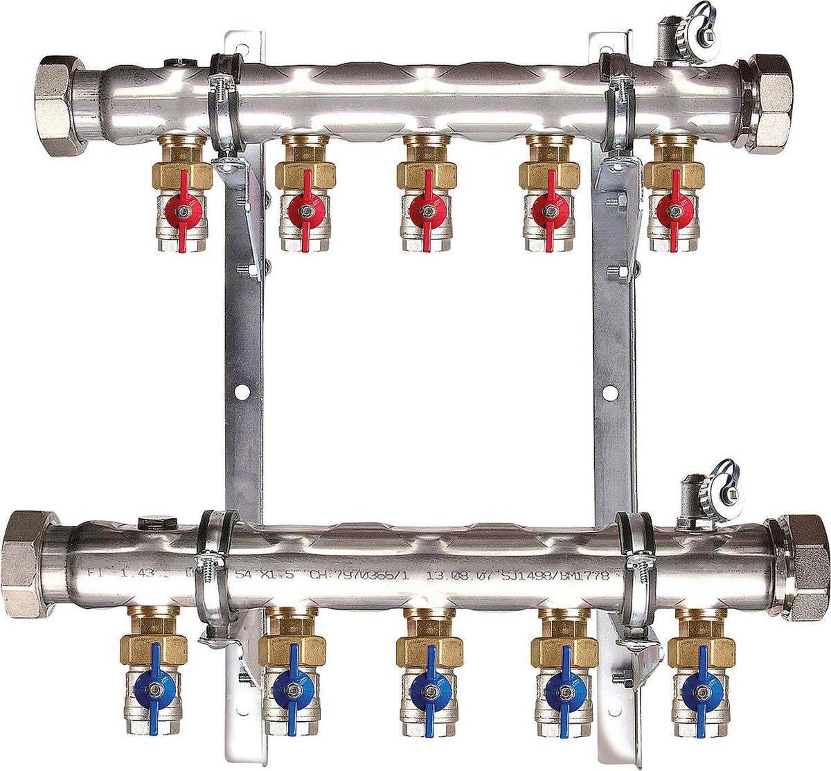 Collecteur d'eau glycolée strawa e-class type 37 VA en acier inoxydable DN 50 (2")